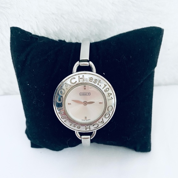 Coach Accessories - Coach silver tone bangle watch
